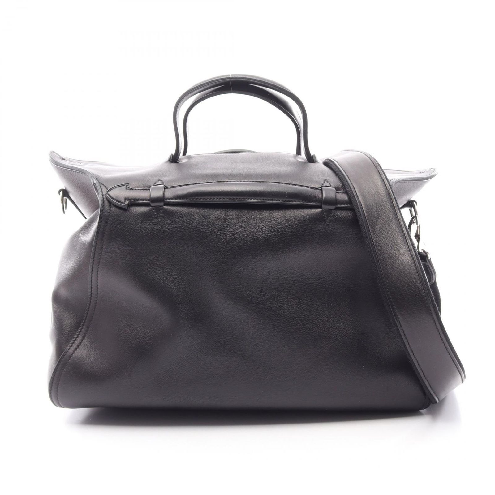 エルメス HERMES ハンドバッグ オクサー 2WAY ブラック レザー オクサー ブラック レディース Used B