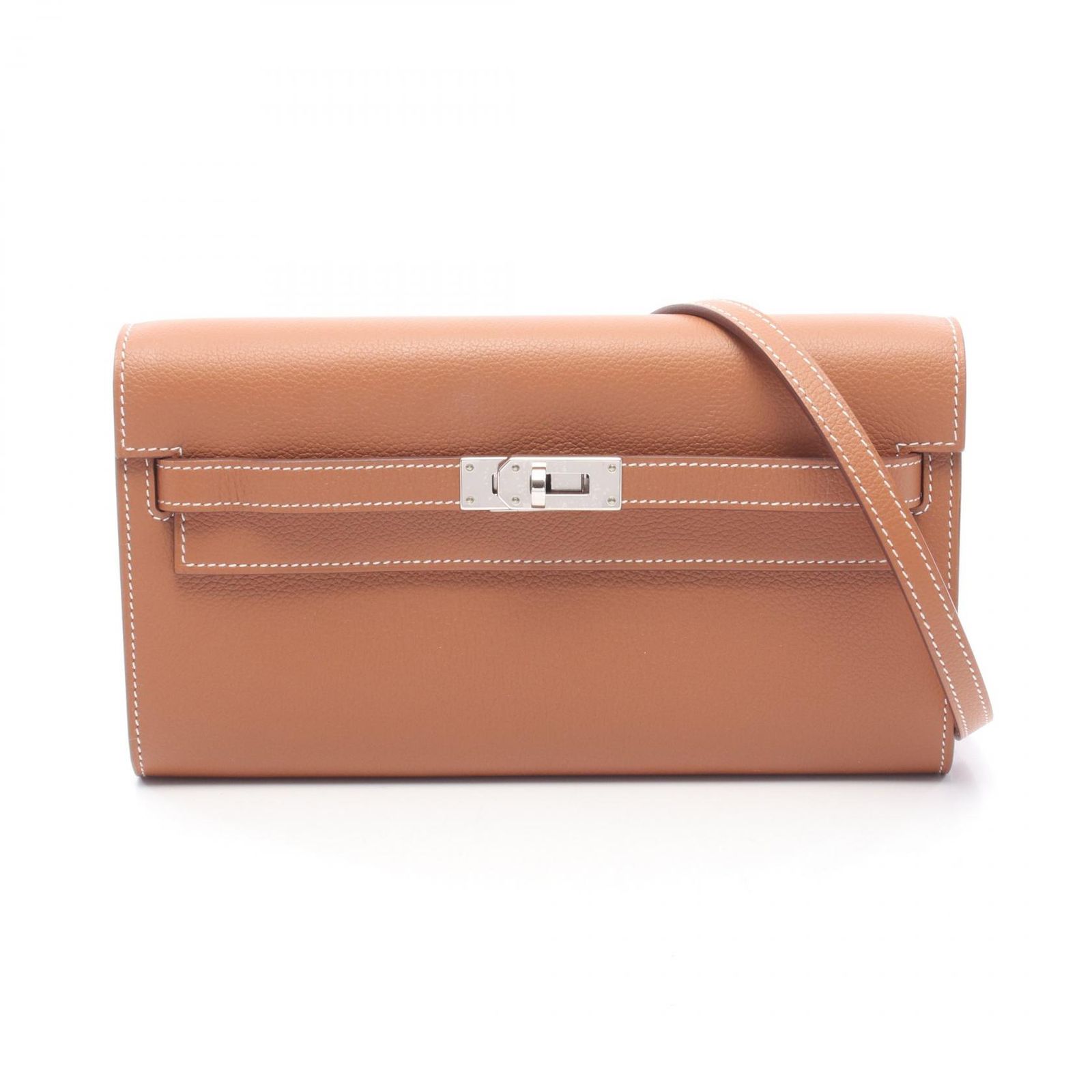 エルメス HERMES ショルダーバッグ ケリートゥーゴー ゴールド レザー ケリーロング トゥーゴー ゴールド レディース 未使用