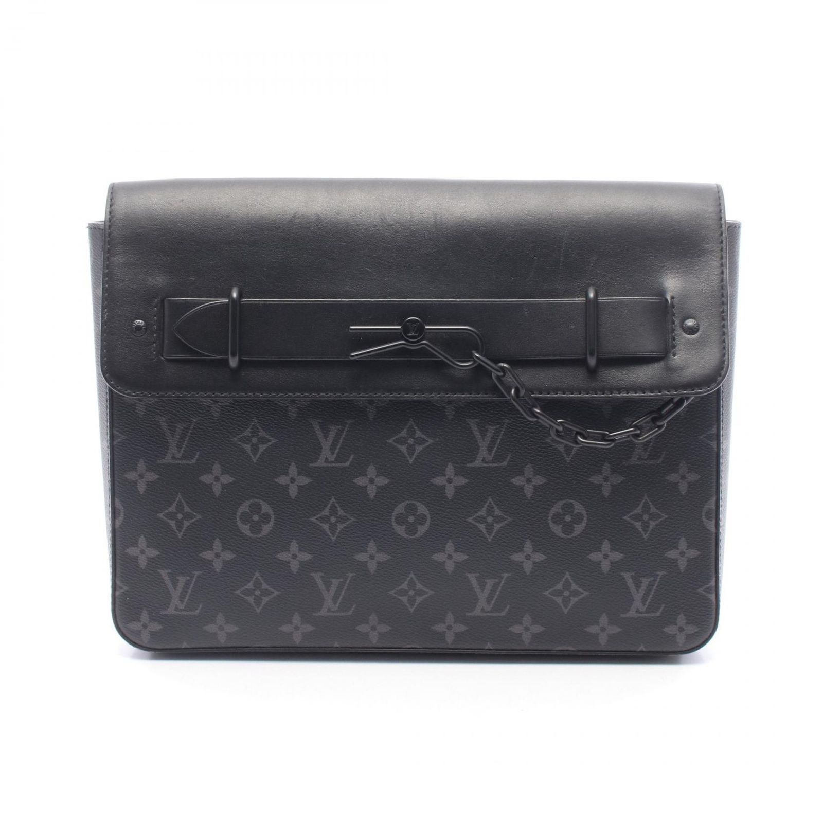 ルイ・ヴィトン LOUIS VUITTON セカンドバッグ クラッチバッグ ポシェットスティーマー M80107 ノワール PVCコーティングキャンバス レザー ポシェット・スティーマー