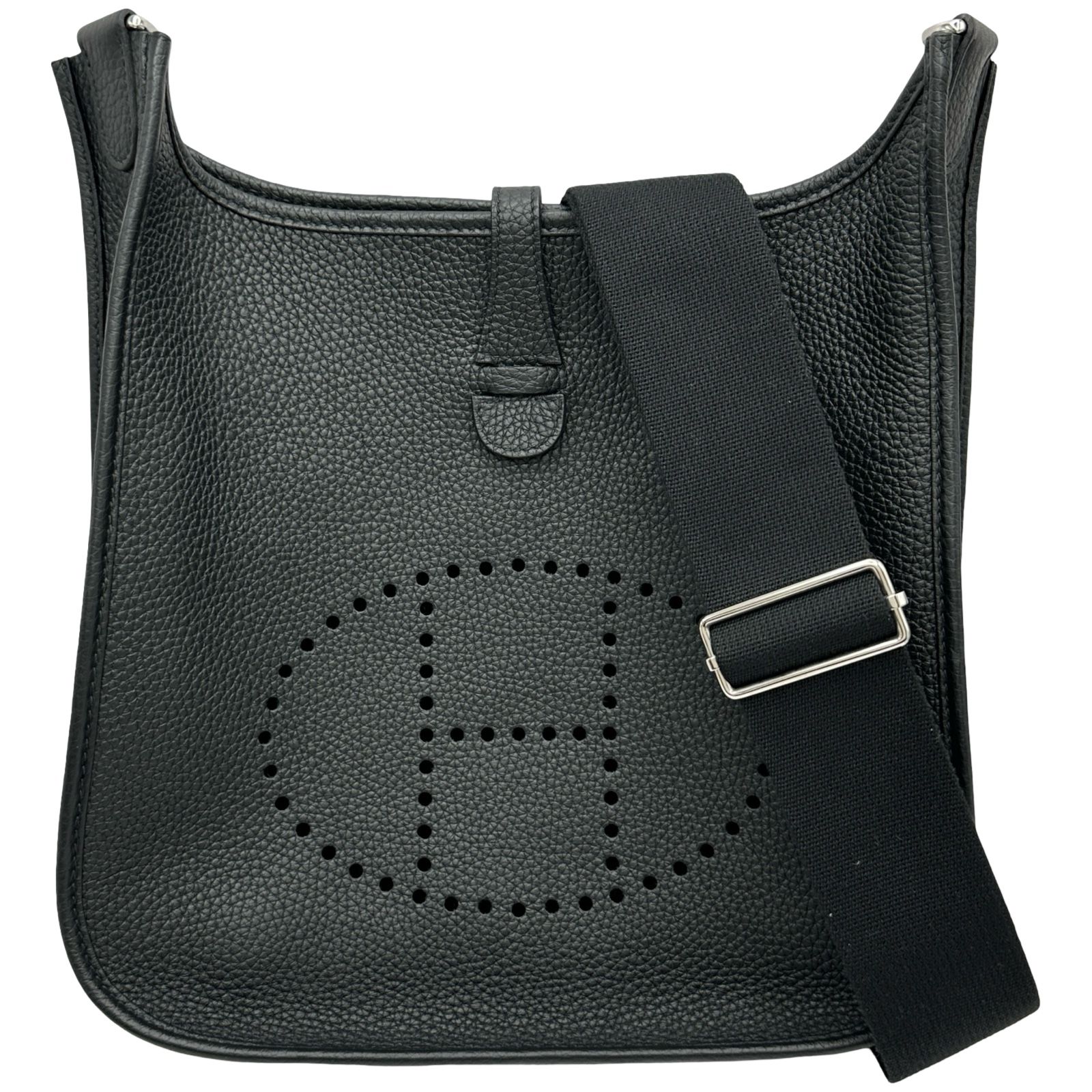 エルメス HERMES エヴリン3PM U刻印 ブラック/シルバー金具 トリヨン レディース ショルダーバッグ