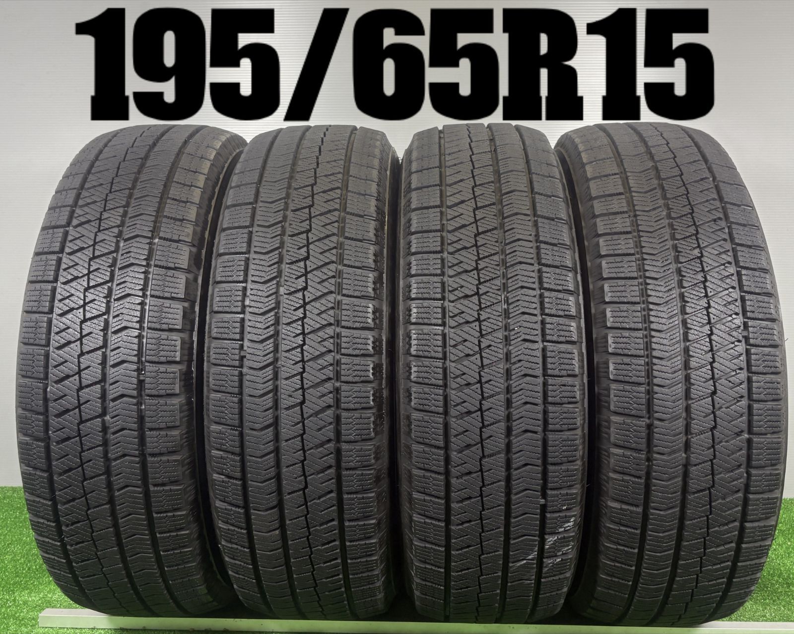 送料無料★195/65R15 ブリヂストン VRX2 2023年製 4本 冬 タイヤ スタッドレス 中古 TB1270