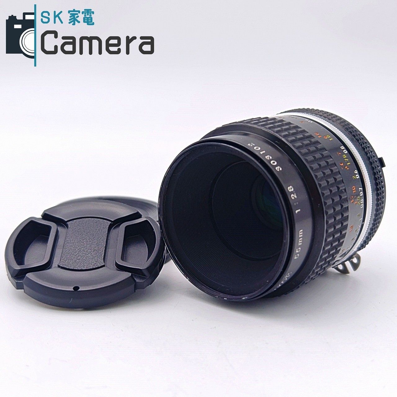 【中古】 Nikon Micro-NIKKOR 55ｍｍ F2.8 Ai-s キャップ フィルター付 ニコン