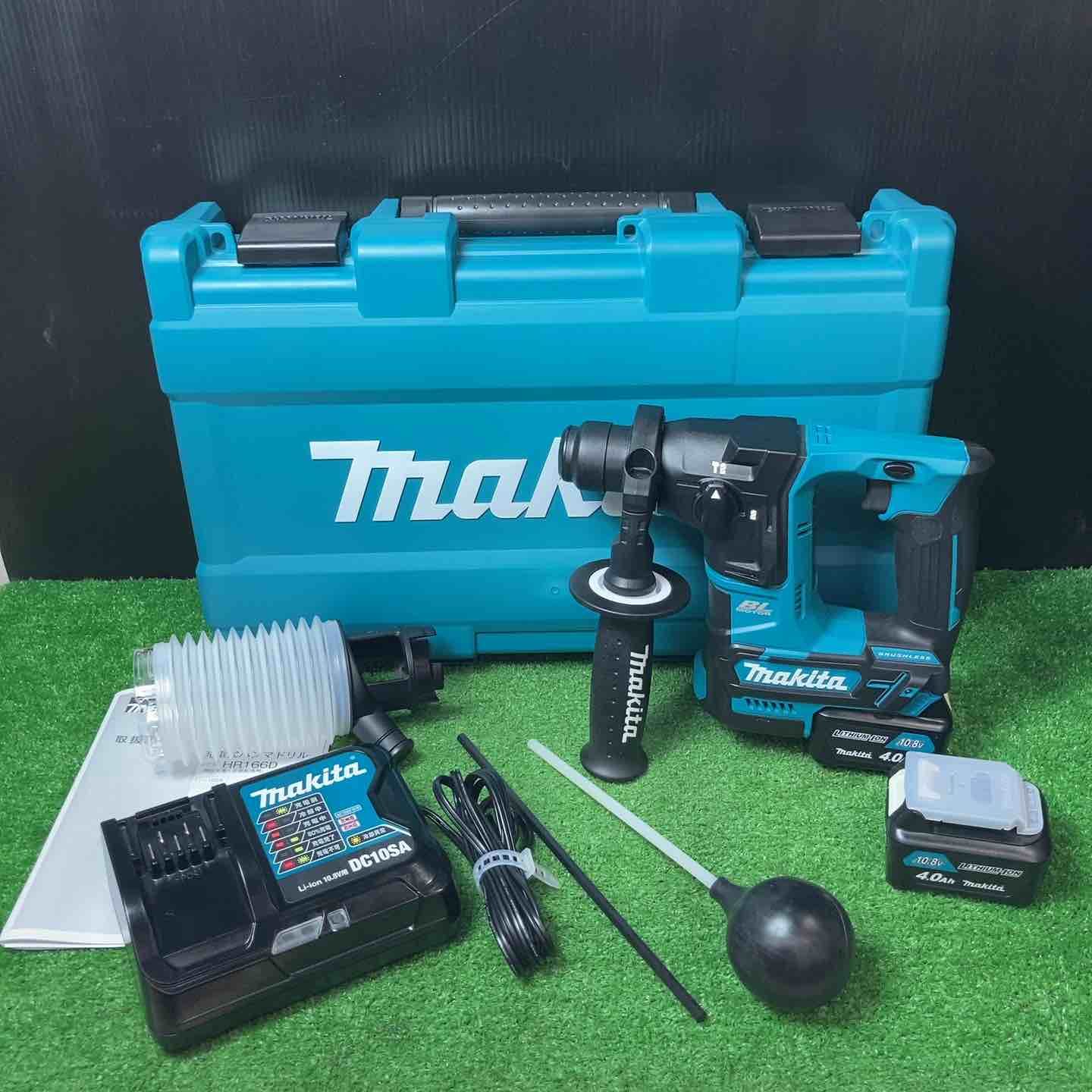 【美品】★マキタ(makita) コードレスハンマドリル HR166DSMX 10.8Vバッテリー2個付き【岩槻店】