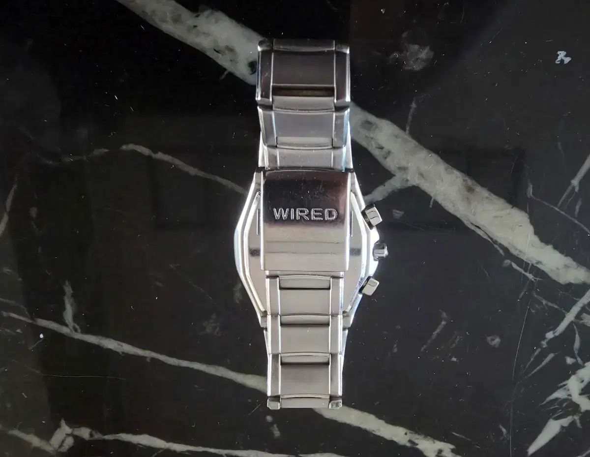 SEIKO WIRED クロノグラフ アラーム 7T62-0BA0(*中古) 出品｜金属ベルト