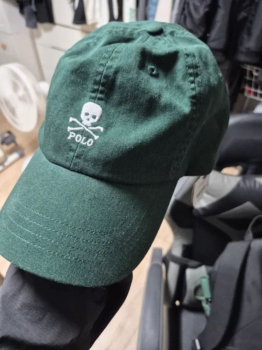 ポロラルフローレン スカルロゴ ベースボールキャップ グリーン