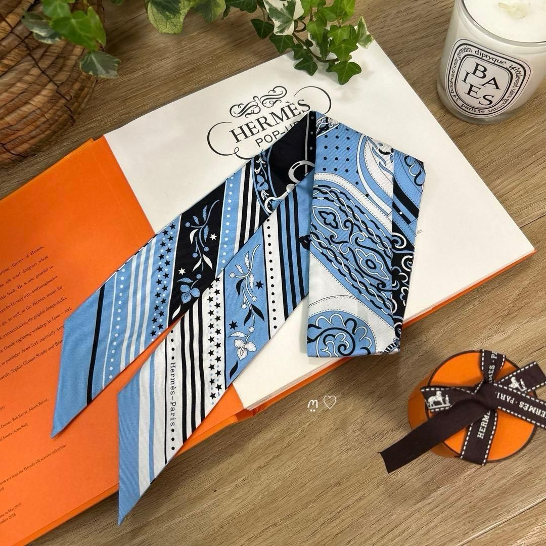 HERMES エルメス ツイリー アマゾンの祭典バンダナ 25SSシルクスカーフ