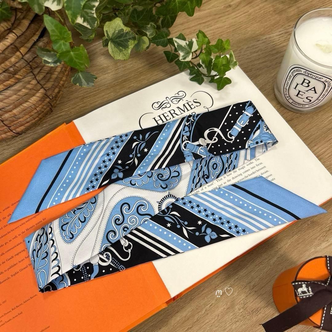 HERMES エルメス ツイリー アマゾンの祭典バンダナ 25SSシルクスカーフ