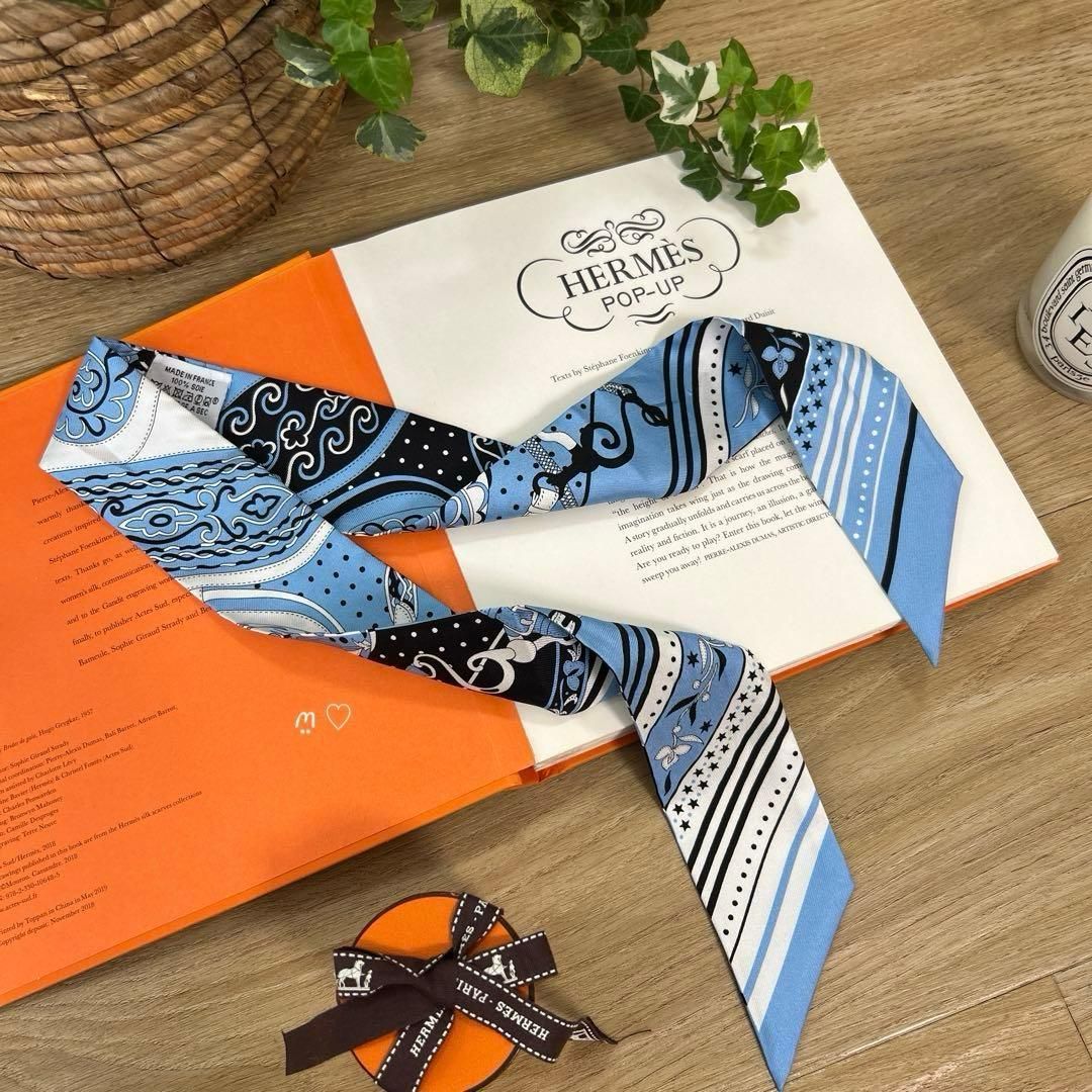 HERMES エルメス ツイリー アマゾンの祭典バンダナ 25SSシルクスカーフ
