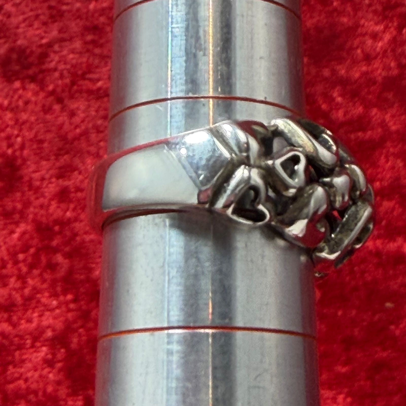 美品 ハートバイハート ♯391 リング 7.5号 ジョージジェンセン/GEORG