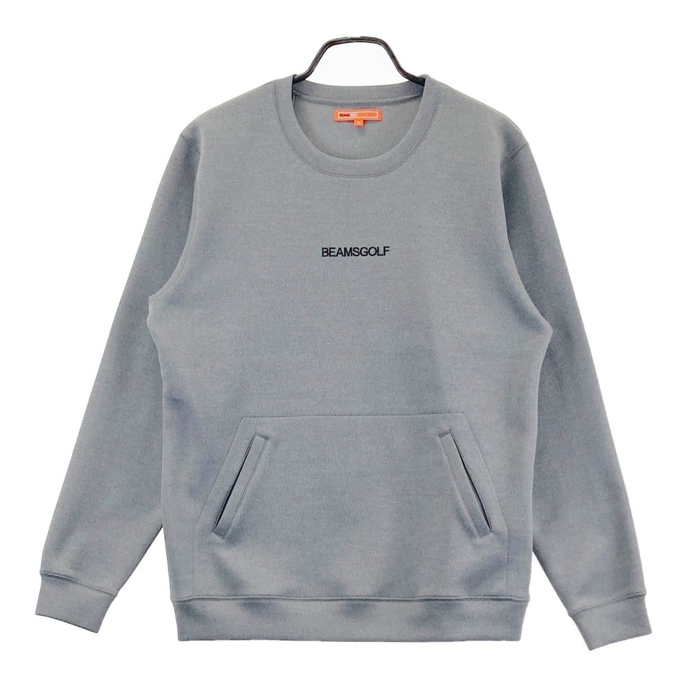 サイズ：M BEAMS GOLF ビームスゴルフ ダンボールニット 長袖トレーナー グレー系 [240101689531] ゴルフウェア メンズ ストスト