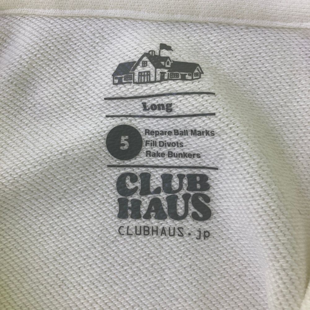 ゴルフ サイズ：5 Club HAUS クラブハウス スウェット 長袖ポロシャツ