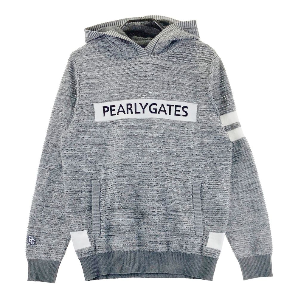サイズ：1 PEARLY GATES パーリーゲイツ ニットパーカー グレー系 [240101707102] ゴルフウェア レディース ストスト