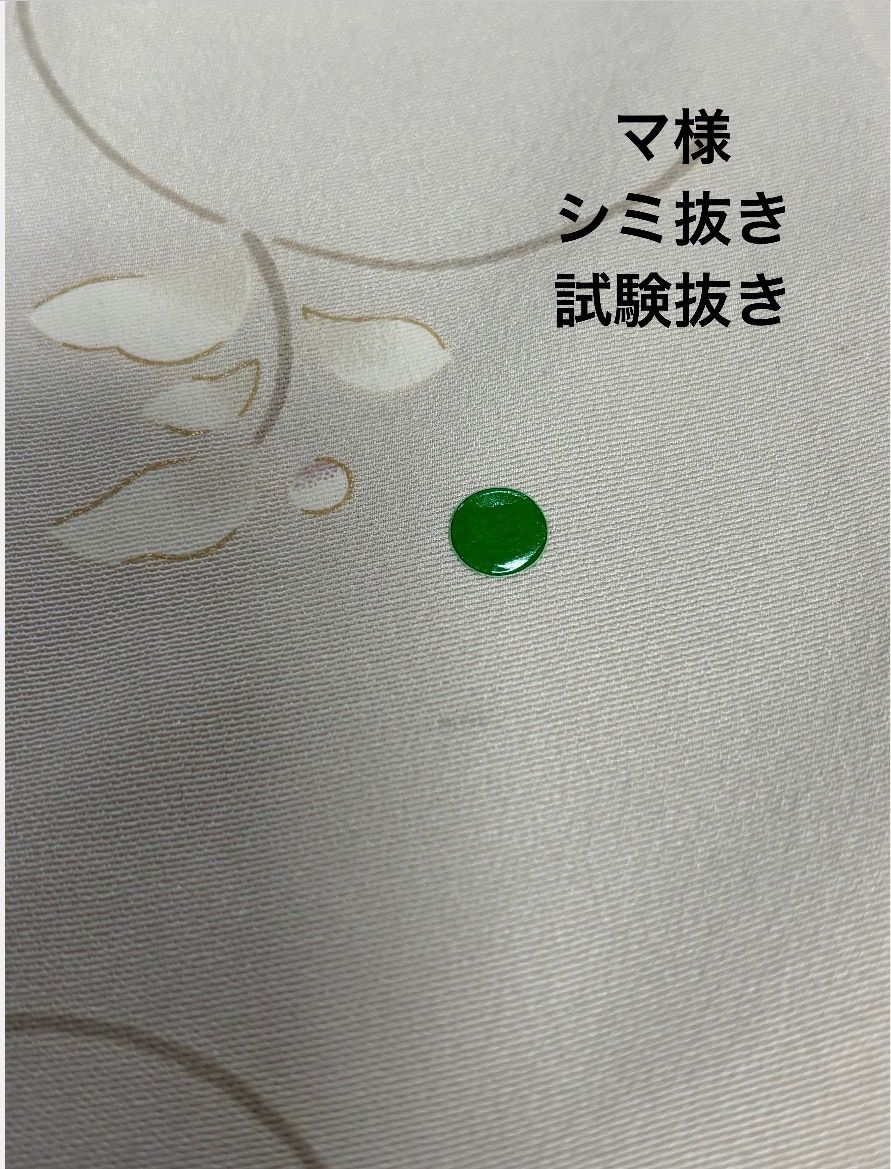 シミ抜き確認用 １箇所試験抜き