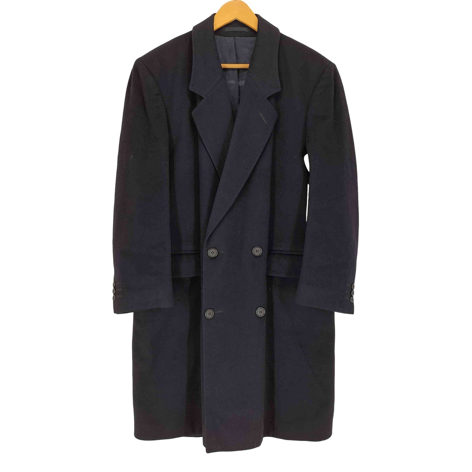ユーズドフルギ USED古着 THE CLASSIC CHAPLIN PURE CASHMERE カシミヤ ダブルチェスターコート メンズ 150-160