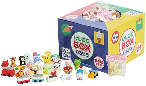 けしごむBOX いろいろ100 （50種 × 各2個） 計100個入 日本製ｍａ