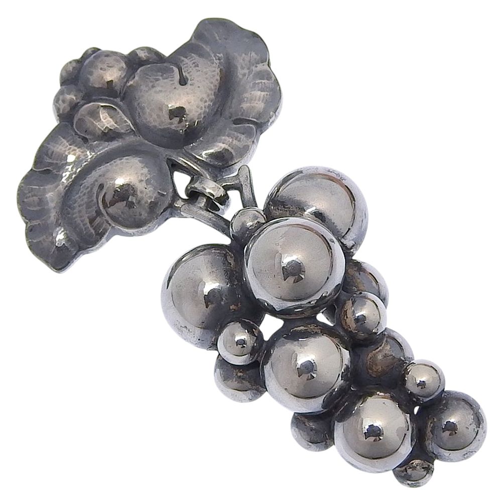 【Georg Jensen】ジョージジェンセン グレープ シルバー925 ユニセックス 25.5g ブローチ