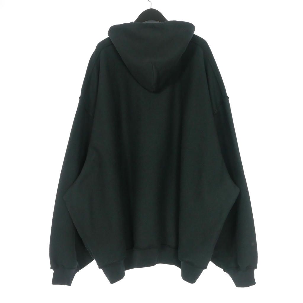 ヴェトモン ベトモン VETEMENTS 23SS ALL BLACK INSIDE-OUT HOODIE