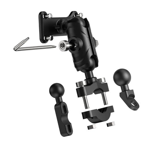 BOIFUN バイクドライブレコーダー用 金属製取付ホルダー専用工具なしでは分解不可能な異形設計 (1インチボール)バイスマウント＆クランプ＆ ミラーに取り付け用ボール型パーツ （対応バイク用モニターモデルMT01＆ＭＴ02＆MT04＆ＭT0 65cad95d