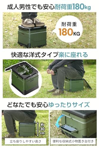【新品】【防災士監修】簡易トイレ 携帯トイレ 耐荷重180kg コンパクト 15年保存可能 汚物袋12枚付き 多機能5役（災害/アウトドア/介護/断水/車中泊） 組み立て簡単 軽量 防災グッズ 非常用 地震対策 台風 洪水 防災セット ポータ a3d0df90