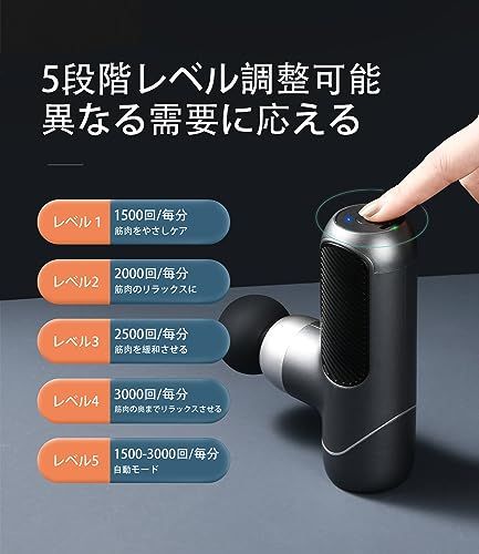 【新品】arboleaf 筋膜リリースガン ハンディガン MINI 自適応モード付き 4つのシリコンヘッド付属 5段階強力振動 筋膜リリース 筋膜ガン Type-C充電式 2000mAh*2大容量(8時間以上連続使用) 370g軽量 最速30 4414660b 【新品】arboleaf 筋膜リリースガン ハンディガン MINI 自適応モード付き 4つのシリコンヘッド付属 5段階強力振動 筋膜リリース 筋膜ガン Type-C充電式 2000mAh*2大容量(8時間以上連続使用) 370g軽量 最速30 4414660b