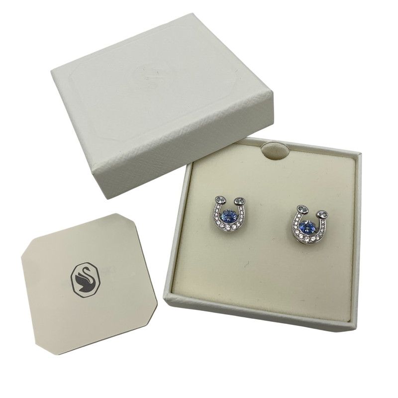 【中古品】 SWAROVSKI スワロフスキ 5746563 HORSESHOE EARRINGS ホースシュー イヤリング ピアス アクセサリー 【192-260606-ya-02-izu】
