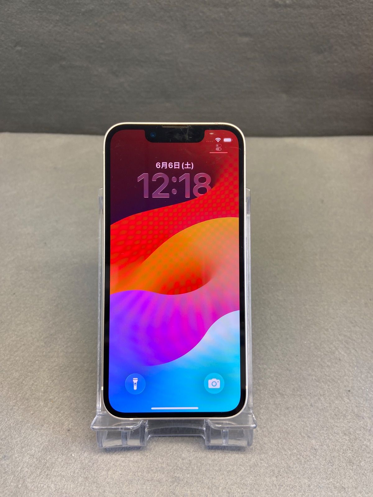 美品中古 国内版 SIMフリー iPhone13 mini 128GB スターライト色