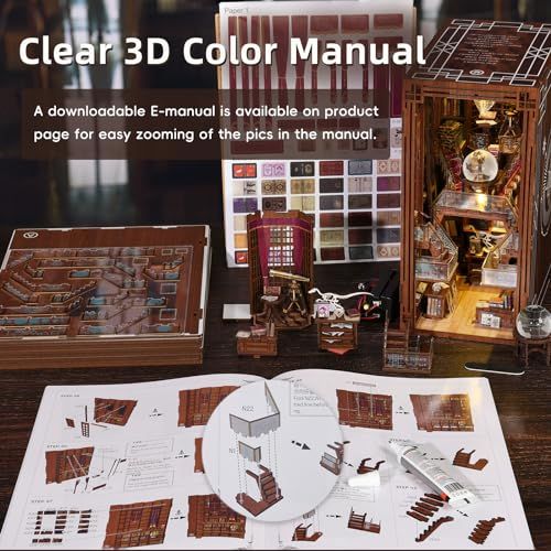 MiniCity DIY ブックヌック キット-ドールハウス キット-ミニチュア ハウス キット-BookNook- 適用対象 初心者 ティーンエイジャー 大人向け 誕生日プレゼント 装飾 コレクション アートワーク LEDライト付き (図書 75ba734f MiniCity DIY ブックヌック キット-ドールハウス キット-ミニチュア ハウス キット-BookNook- 適用対象 初心者 ティーンエイジャー 大人向け 誕生日プレゼント 装飾 コレクション アートワーク LEDライト付き (図書 75ba734f