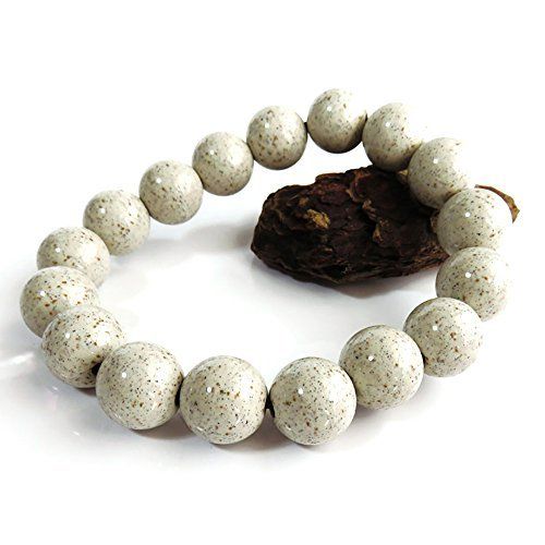 [GOLD STONE] 北投石 ブレスレット 12mm 台湾産 マイナスイオン測定済み ラジウム 内径 約16.5cmYZ 6fdd2371