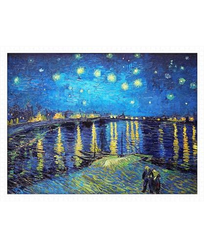 ピントー(Pintoo) 1200ピース プラ製ジグソーパズル【ゴッホ＿ローヌ川の星月夜】(45X59cm)大人向け難しい 破片なし カチっとハマる[H2148]YZ 6346e654