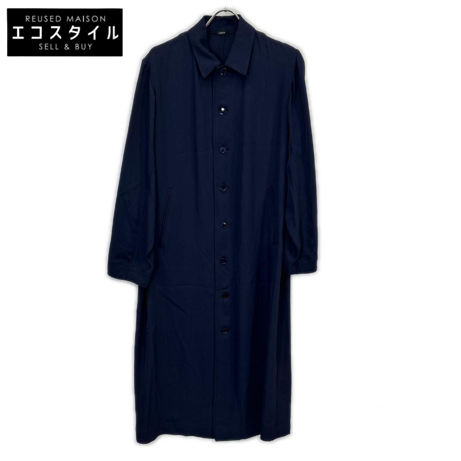 LOEFF　ロエフ　23年 8826ー0234ー00086 ネイビー シャツワンピース　0