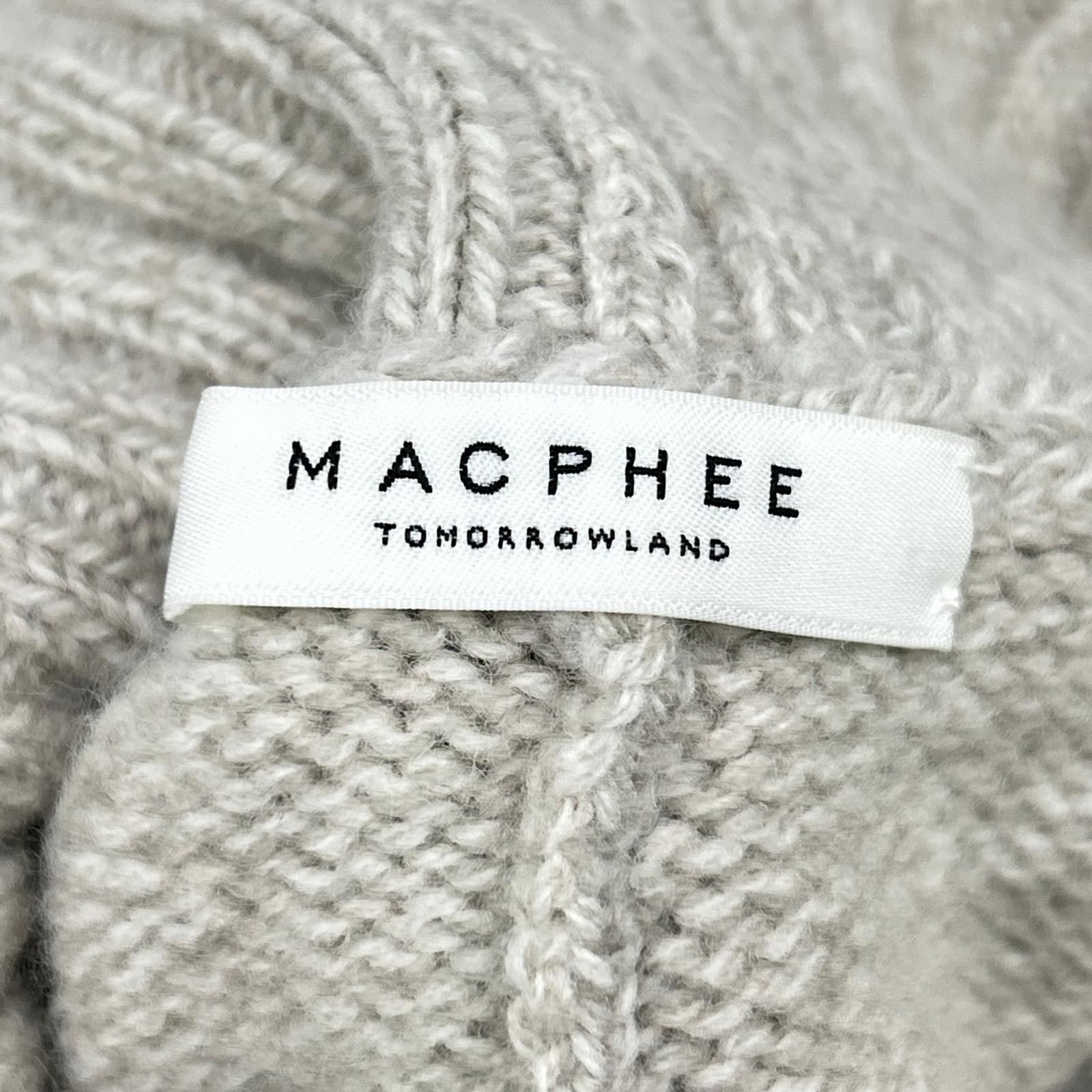 MACPHEE マカフィー 23年製 ライトグレー ラムカシミヤ タートルネックプルオーバー S MACPHEE マカフィー 23年製 ライトグレー ラムカシミヤ タートルネックプルオーバー S