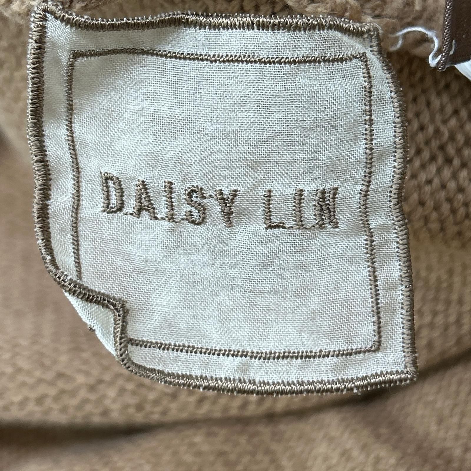DAISY LIN　デイジーリン　ブラウン コットン タートルネック ロングスリーブニット　F