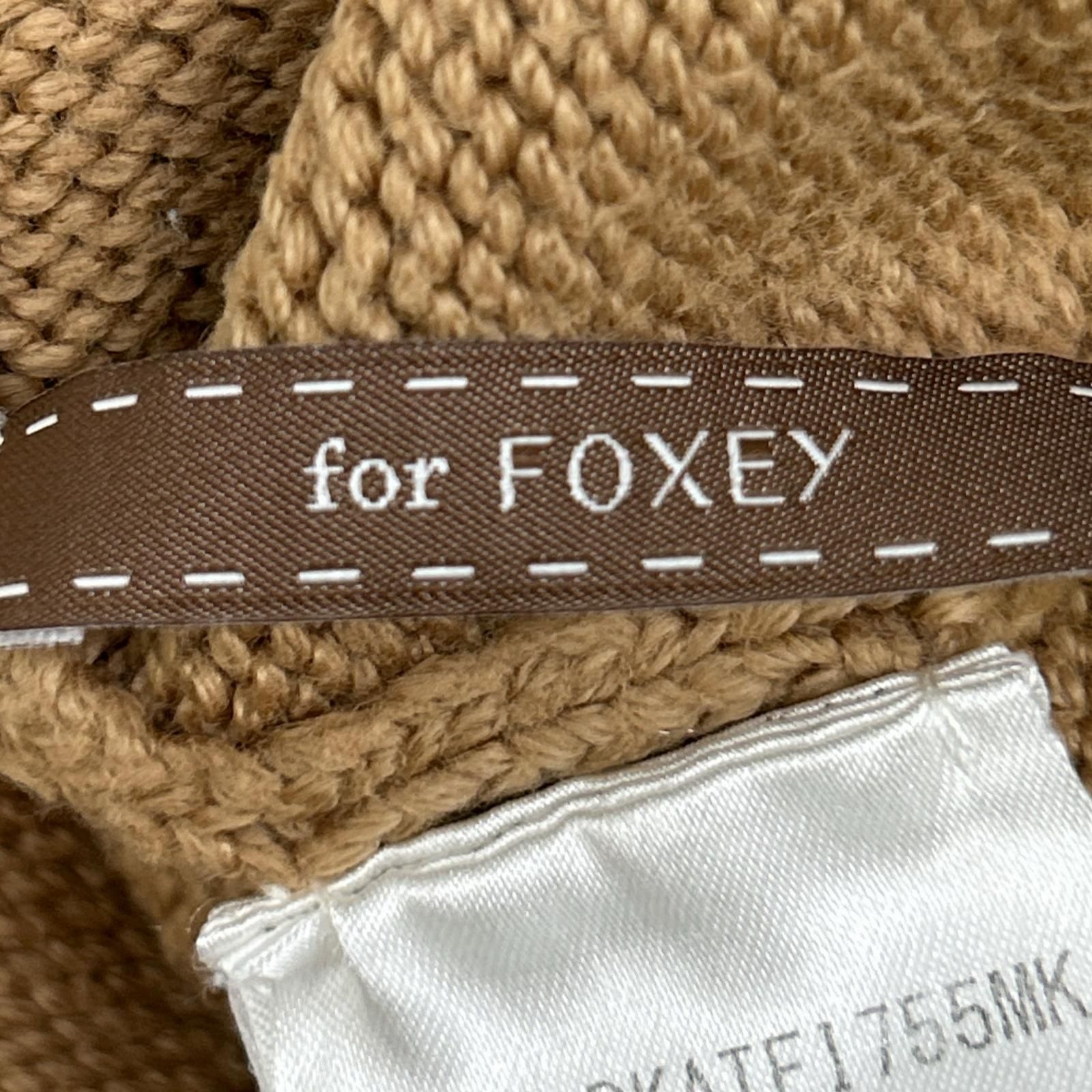 DAISY LIN　デイジーリン　ブラウン コットン タートルネック ロングスリーブニット　F