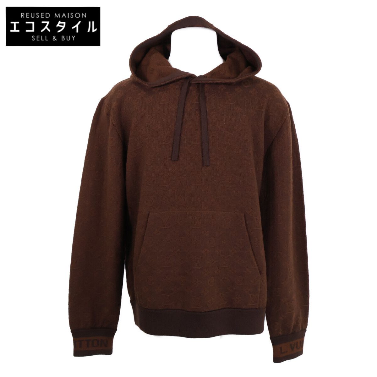 LOUIS VUITTON ルイヴィトン 【美品/国内正規】RM212 AU7 HLN81W モノグラム プルオーバー ニットパーカー M