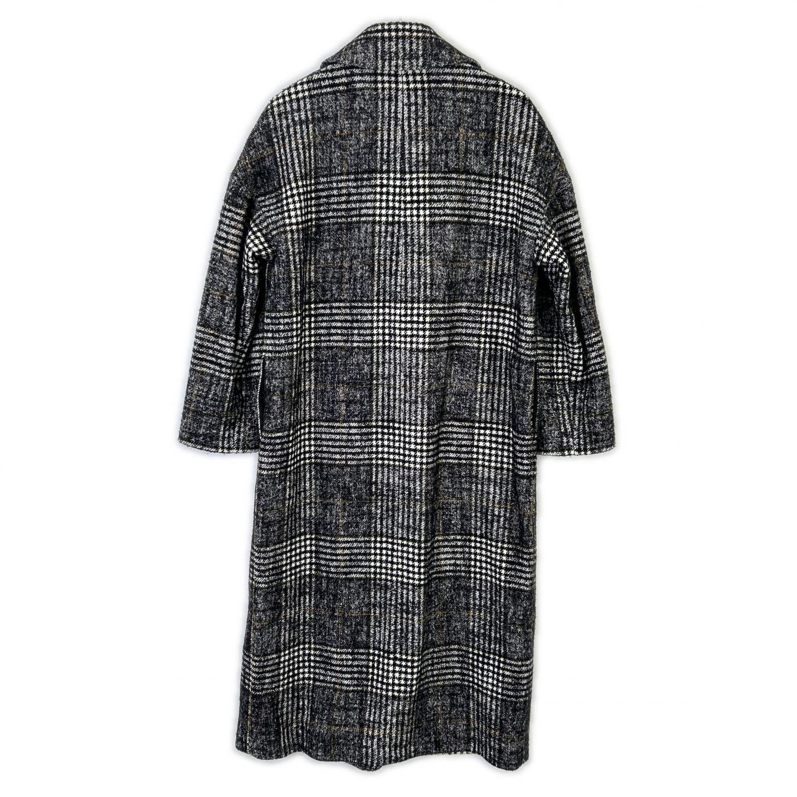 1er Arrondissement プルミエ アロンディスモン B1004AFC088 ミックスチェック ウール ダブル ビーバーコート 38 1er Arrondissement プルミエ アロンディスモン B1004AFC088 ミックスチェック ウール ダブル ビーバーコート 38