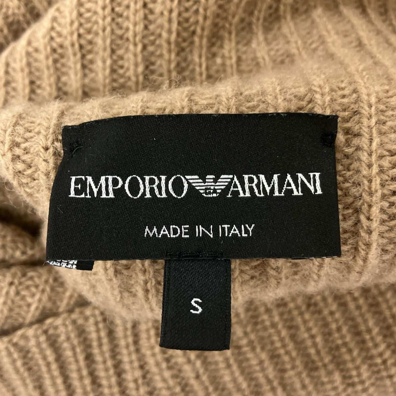 EMPORIOARMANI エンポリオアルマーニ 6Z1MV7 ブラウン ウール100 ハイネック ニット EMPORIOARMANI エンポリオアルマーニ 6Z1MV7 ブラウン ウール100 ハイネック ニット