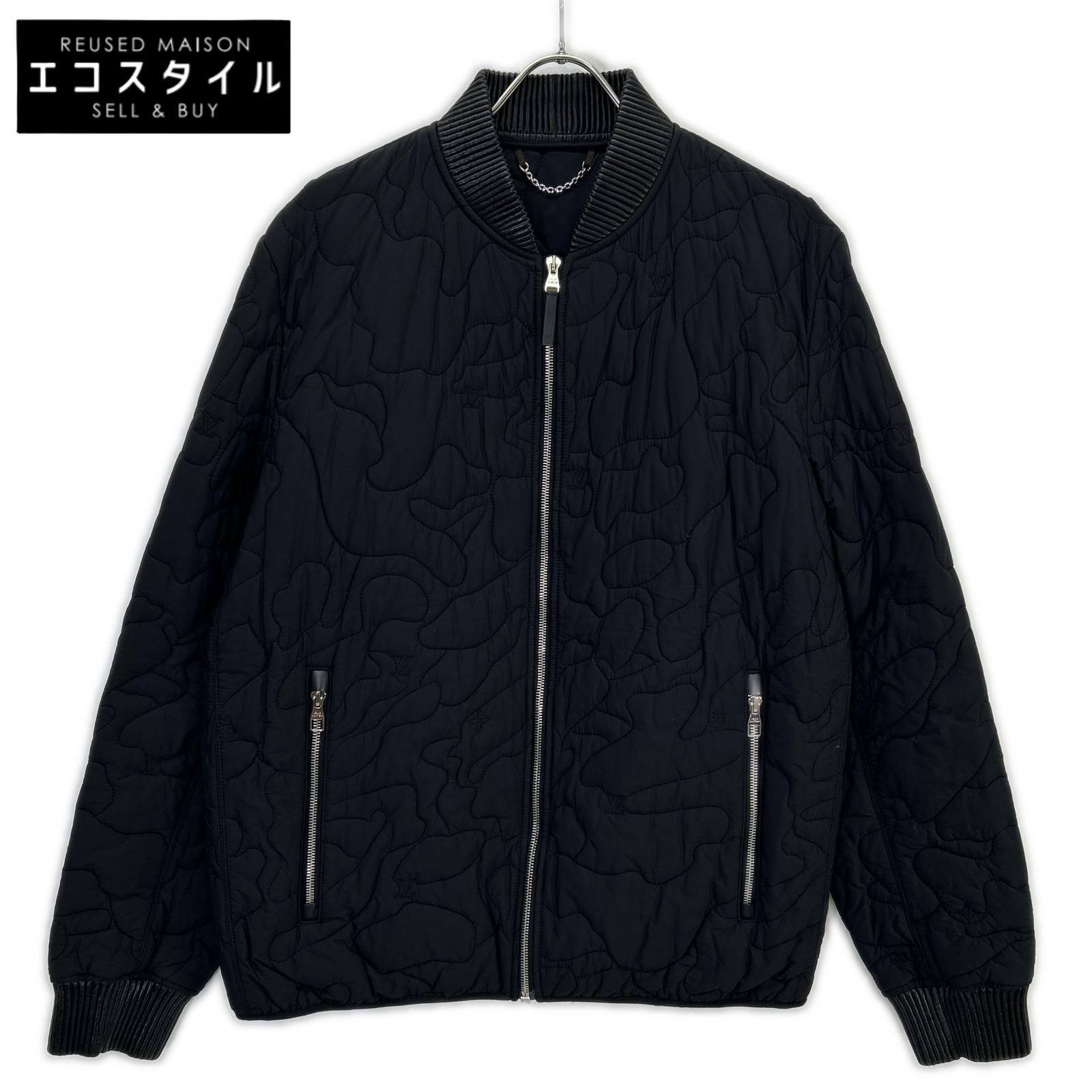 LOUIS VUITTON　ルイヴィトン　HAB08WPPX ブラック ナイロン キルティング ジャケット　52