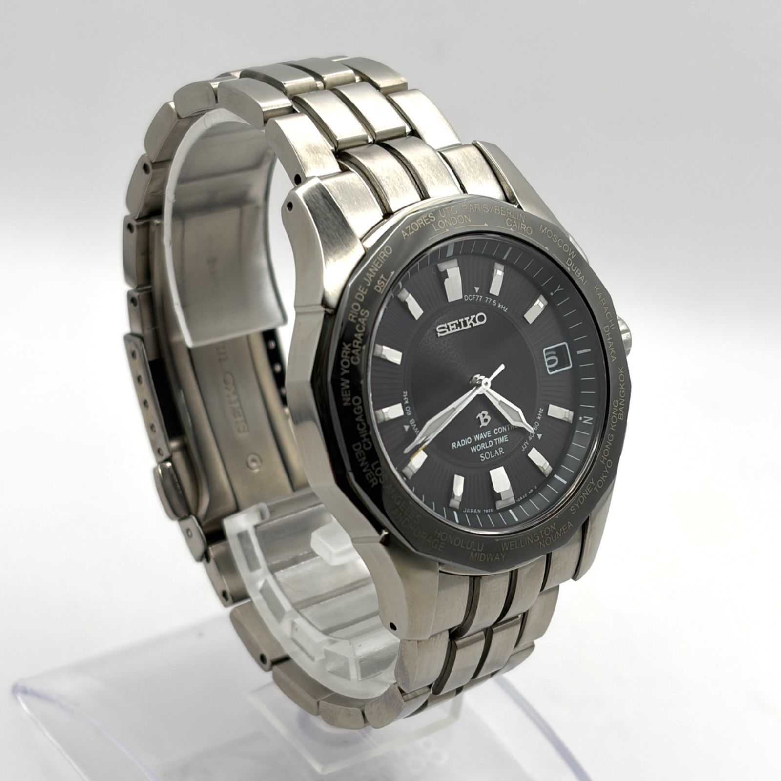 T827）希少！良品 正常稼動 SEIKO セイコー 電波ソーラー BRIGHTZ 
