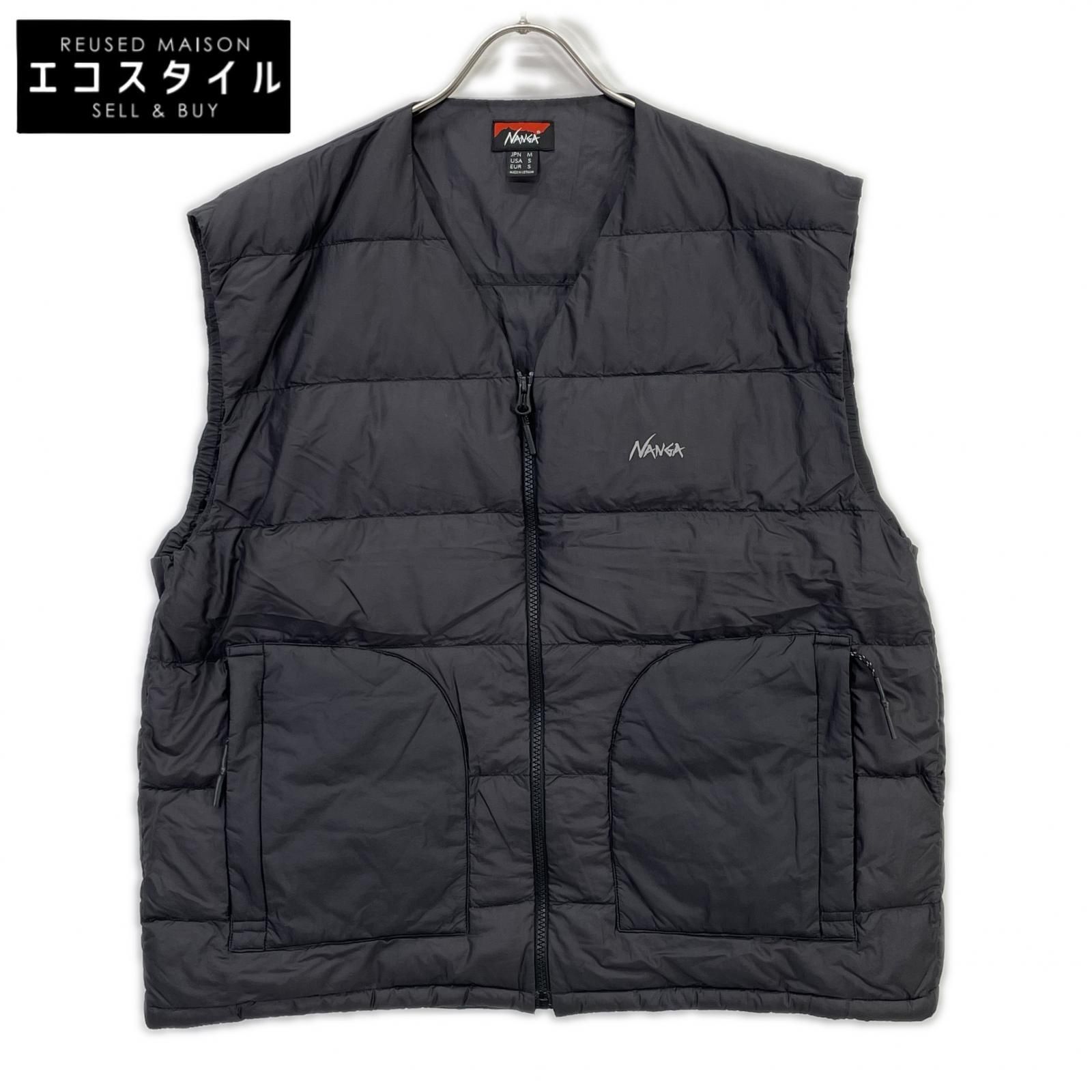 NANGA ナンガ N2600-0K009D ブラック SHEER DOWN VEST シアーダウンベスト M