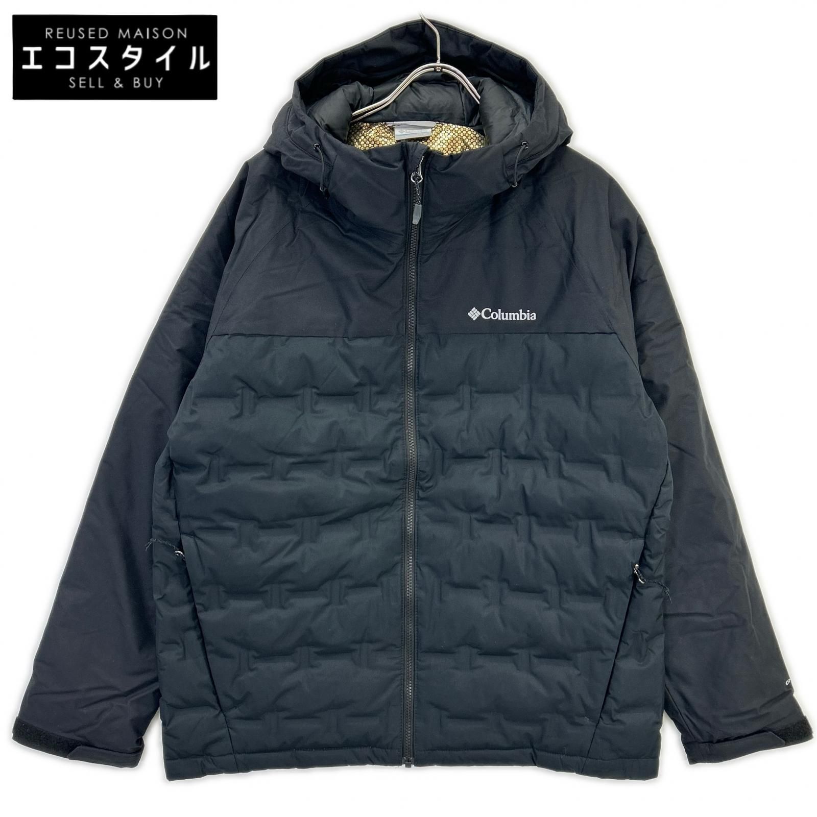 columbia　コロンビア　225 WE7857 ブラック グランドトレックIIIダウンフーデッドジャケット　XL