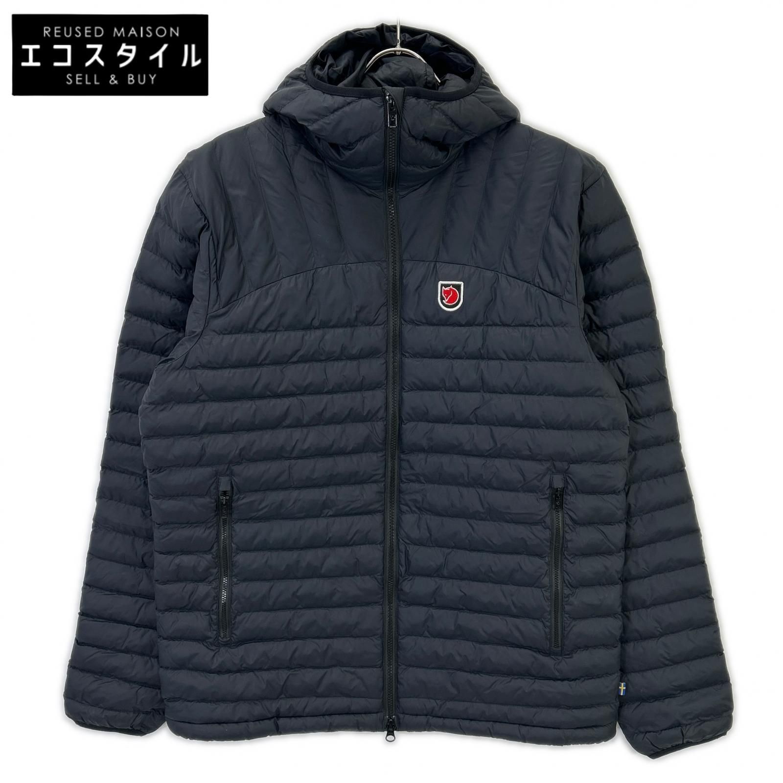 FJALLRAVEN　フェールラーベン　86119 ブラック Expedition Latt Hoodie M フーデットパテッドジャケット　L