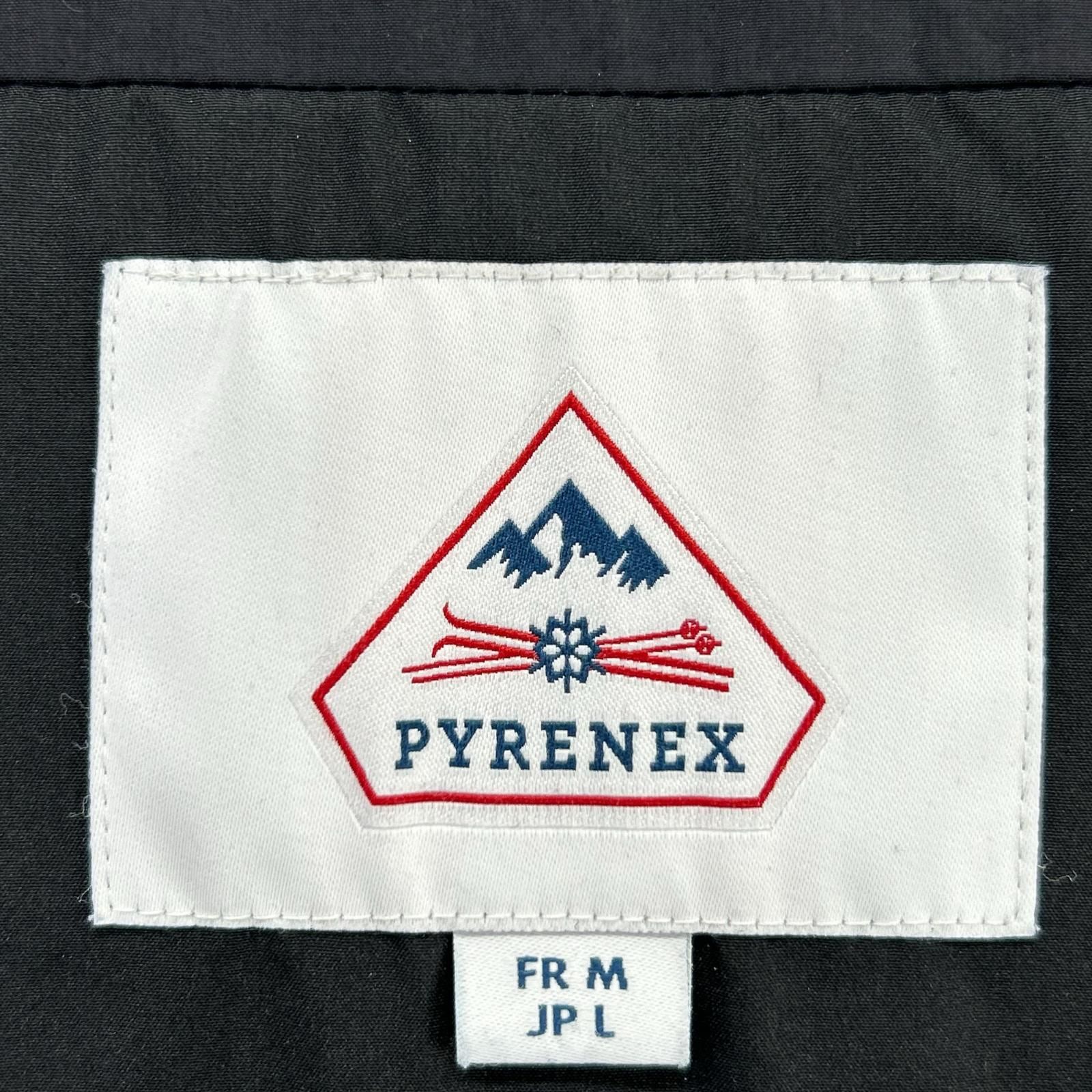 PYRENEX ピレネックス HMQ044 ブラック NEIL ノーカラーダウンコート L 