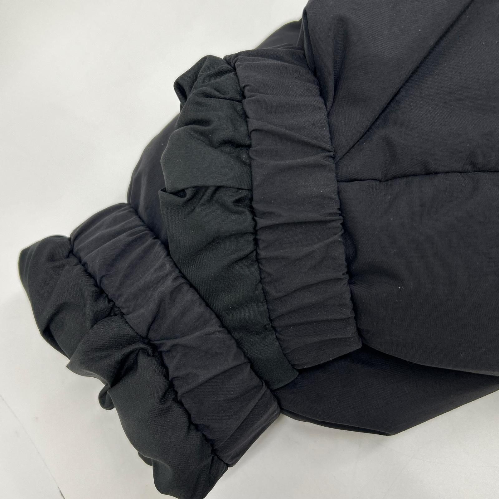 PYRENEX ピレネックス HMQ044 ブラック NEIL ノーカラーダウンコート L