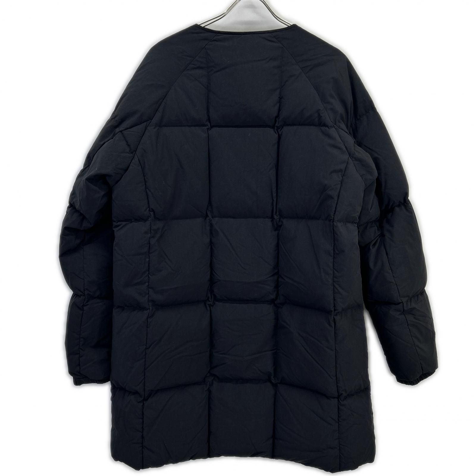 PYRENEX ピレネックス HMQ044 ブラック NEIL ノーカラーダウンコート L
