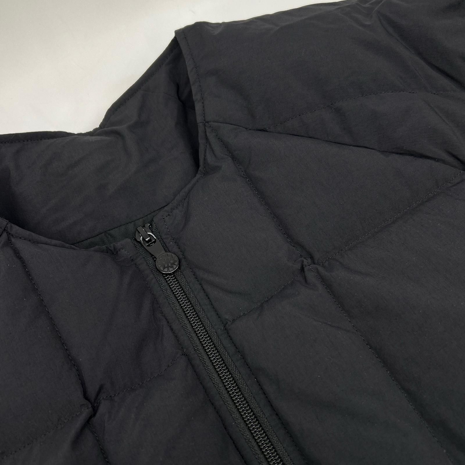PYRENEX ピレネックス HMQ044 ブラック NEIL ノーカラーダウンコート L PYRENEX ピレネックス HMQ044 ブラック NEIL ノーカラーダウンコート L