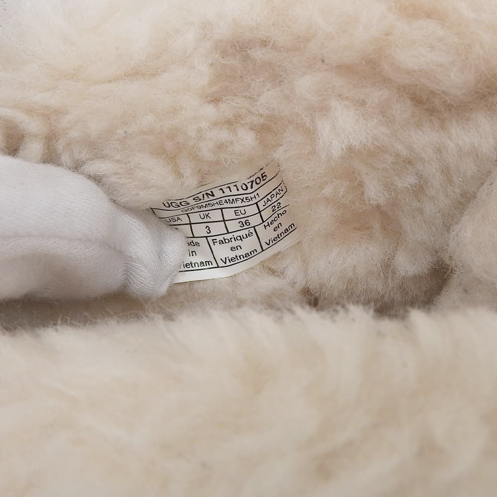 UGG　アグ　美品 ミニ コンティーニュイティ ボウ ムートンブーツ レディース チェスナット 22cm 1110705　5(US)