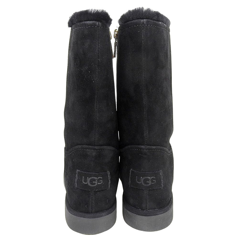 UGG アグ 美品 クラシックショートBLVD スエード ムートンブーツ レディース ブラック 22cm 1108146 5(US) UGG アグ 美品 クラシックショートBLVD スエード ムートンブーツ レディース ブラック 22cm 1108146 5(US)
