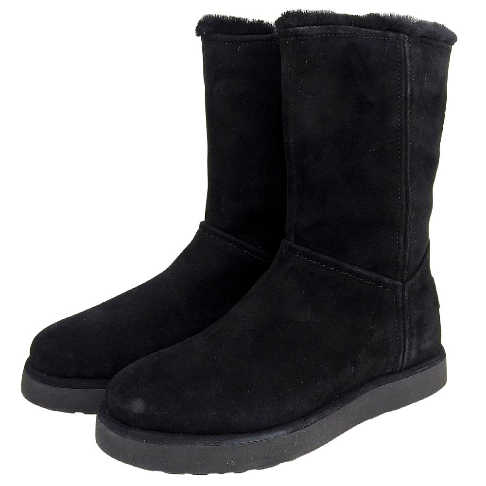 UGG アグ 美品 クラシックショートBLVD スエード ムートンブーツ レディース ブラック 22cm 1108146 5(US) UGG アグ 美品 クラシックショートBLVD スエード ムートンブーツ レディース ブラック 22cm 1108146 5(US)