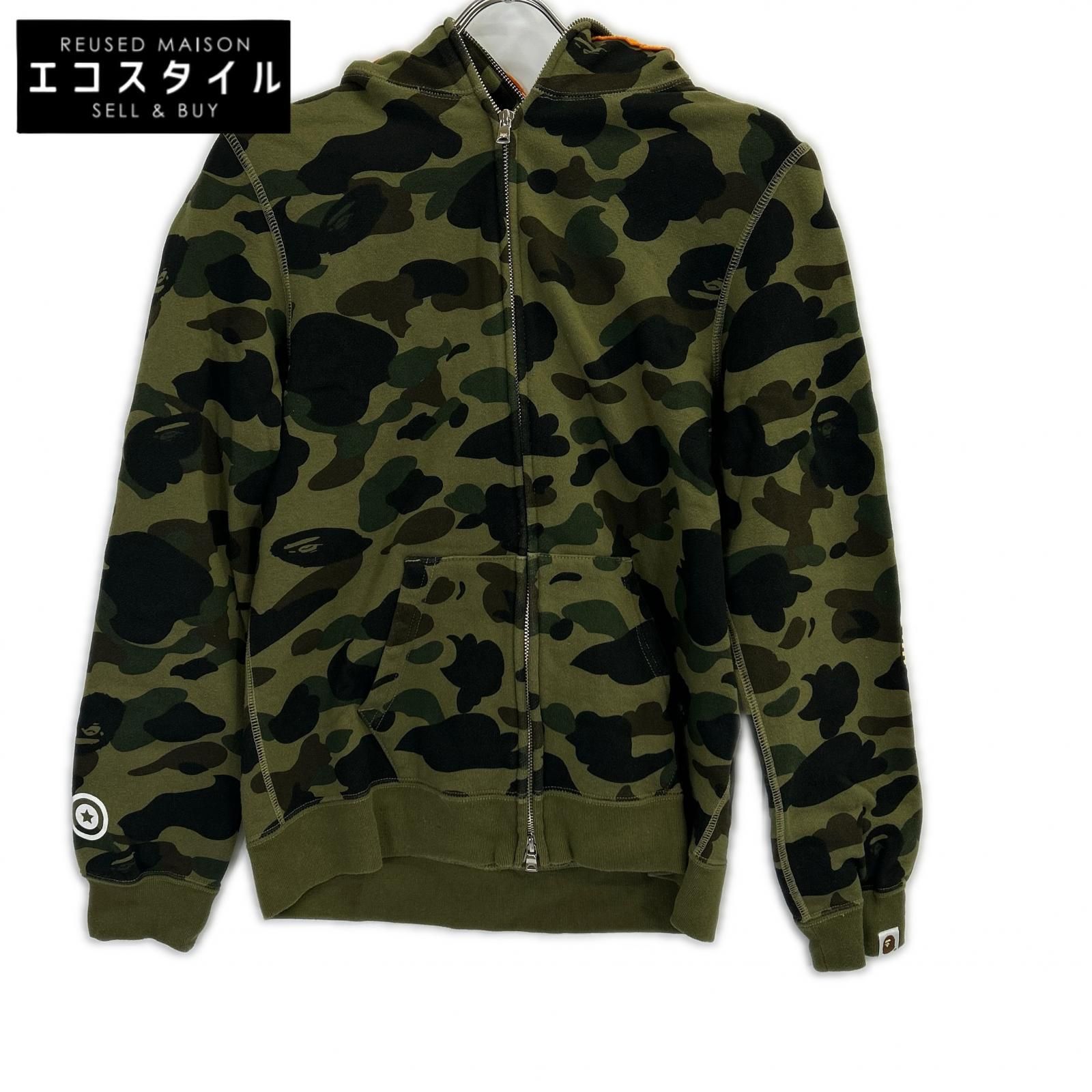 A BATHING APE　アベイシングエイプ　001ZPE302009X カモフラ FUNTHERA MILITIA シャークパーカー
