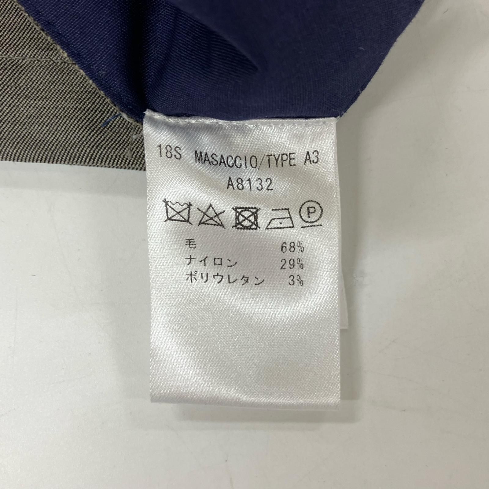 giab's ARCHIVIO ジャブスアルキヴィオ 別注MASACCIO ring ブラウン 3G シャカウール ノープリーツパンツ 46 giab's ARCHIVIO ジャブスアルキヴィオ 別注MASACCIO ring ブラウン 3G シャカウール ノープリーツパンツ 46